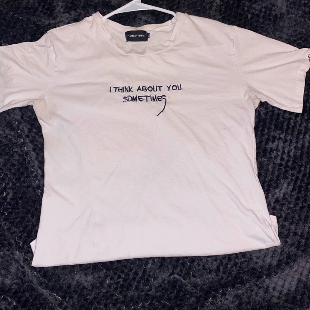 White Logo T-Shirt w/ Chains